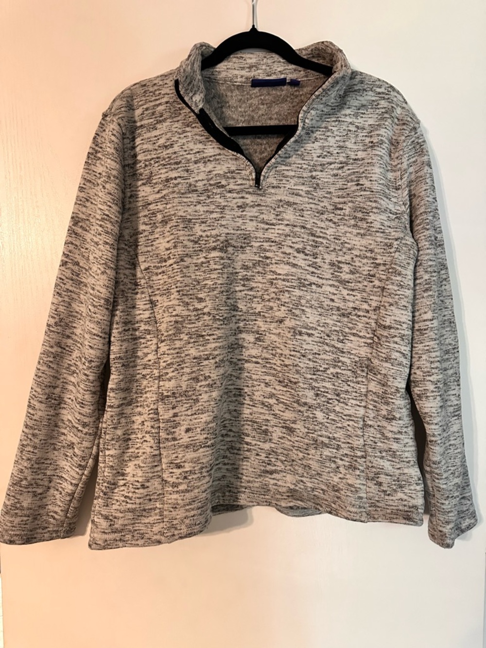Men's Heather Gray Quarter-Zip Pullover Sweater